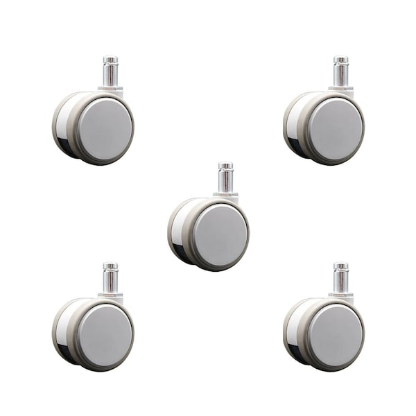 Service Caster 2.375 Inch MRI Safe Casters, 7/16 Grip Ring Stem, Set of 5, 5PK SCC-GR02S60-TPR-GRY-71678-MRI-5 - main